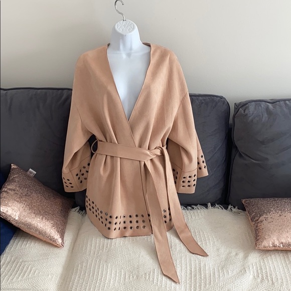 M Zara Faux Suede Kimono - Picture 7 of 12